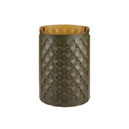 Colombo Adj Круглая корзина Dubai, D40H57 см, цвет: оливковый/горчичный, артикул BADJ2057-5540