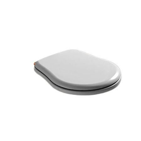 KERASAN Retro Сиденье для унитаза цвет белый/золото (микролифт)