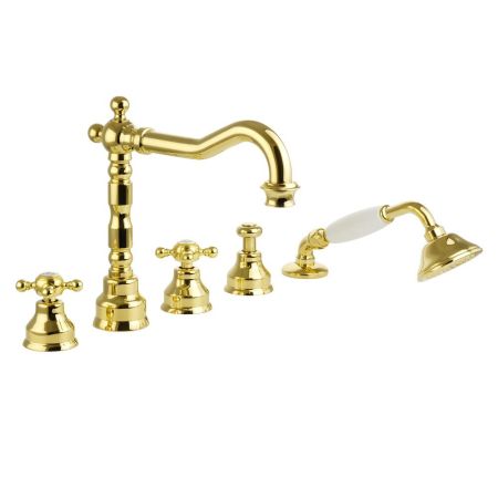 REVIVAL См-ль на борт ванны, на 5 отв., золото, артикул 19507