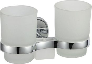Стакан для ванной комнаты двойной Savol S-007068, хром