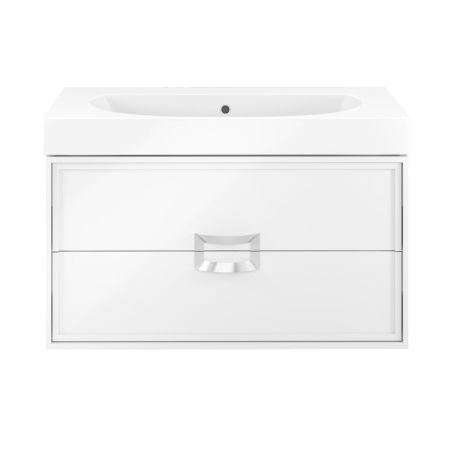 Тумба CANALETTO подвесная с ящиками 80, белая глянцевая, артикул CN.80