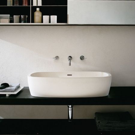 Agape Deep Раковина накладная 82x48x18 см, без отв., цвет: белый, артикул ACER0800Z *0