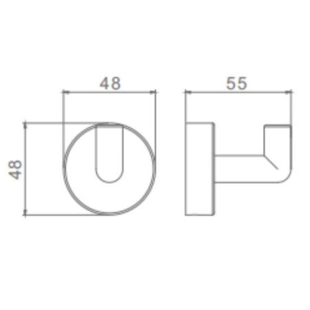 Крючок для ванной комнаты Raglo R320.05.33, медь