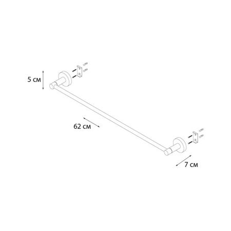 Полотенцедержатель FIXSEN COMFORT    GOLD FX-87001, золото матовое, артикул FX-87001