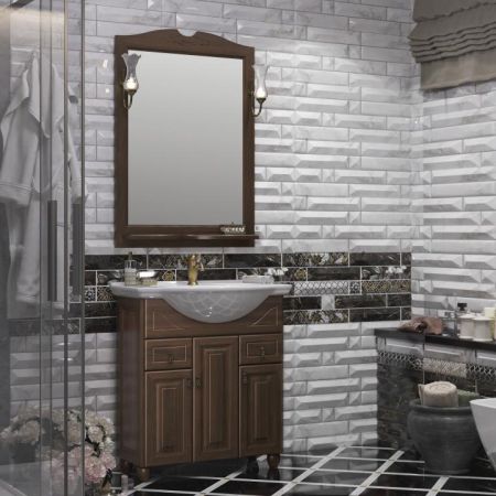 Тумба с раковиной Тибет 75 Opadiris Орех антикварный