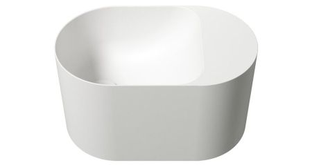 Zenon Guadiana, подвесная раковина закругленной формы, 50х30хh28 см, цвет белый матовый, артикул 4000.000.000.000.39674