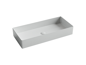 Раковина накладная прямоугольная Элемент (Element) 801x361x130, цвет белый