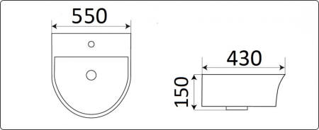 Умывальник CeramaLux 78370C