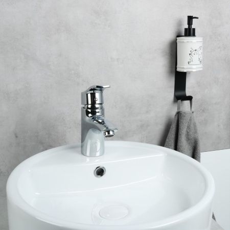 Держатель дозатор жидкого мыла FIXSEN PRACTICA FX-800A, черный, артикул FX-800A