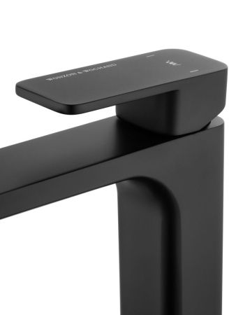 Смеситель для раковины высокий WONZON & WOGHAND ARNIE, Черный матовый (WW-691104-MB), артикул WW-691104-MB
