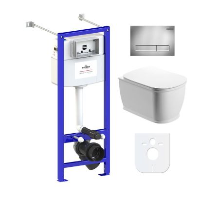 Комплект 6 в 1 Lavinia Boho Bell Pro Rimless 77050122, премиум с пластиковой клавишей, артикул 77050122