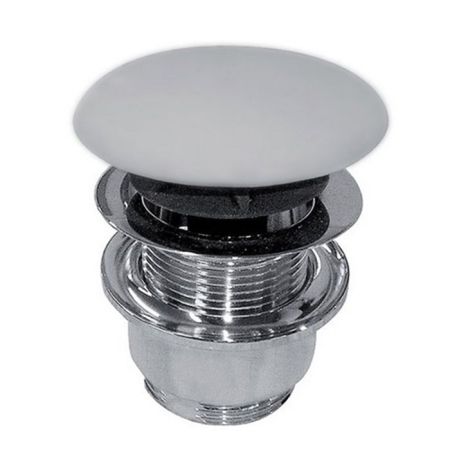 Донный клапан, Globo, для раковин, механический Push-Open, материал крышки-керамика, цвет крышки-белый