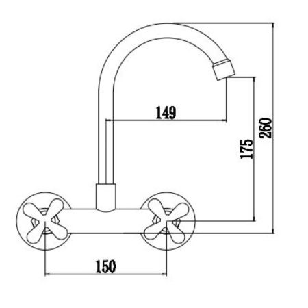 Смеситель для кухни Fmark FS8513, сатин