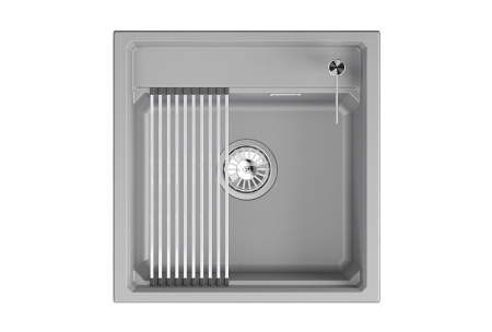 Кухонная мойка GRANULA кварц (5002i, АЛЮМИНИУМ), артикул 5002i, АЛЮМИНИУМ