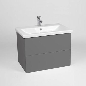 Тумба VIANT "София" 2 ящика подвесная графит 430х560х500 под раковину .S-UM-COM60/1-w (COMO 60) (VSOF60COG-T2YP)