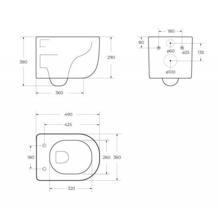 Унитаз подвесной безободковый со смывом TORNADO BelBagno SOFT-TOR Унитаз подвесной безободковый со смывом TORNADO BelBagno SOFT-TOR