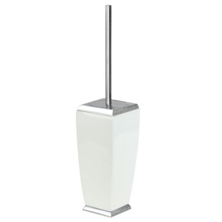 Gessi Mimi Ершик для унитаза напольный керамический, цвет: хром/белый, артикул 33244#031