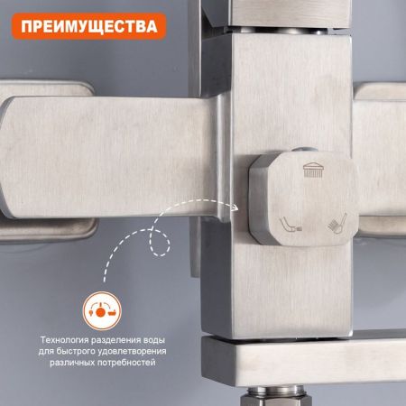 Душевая система Prohanss P30.24.05, сатин