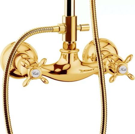 Душевая система Webert Ottocento OT760405010, золото, артикул OT760405010