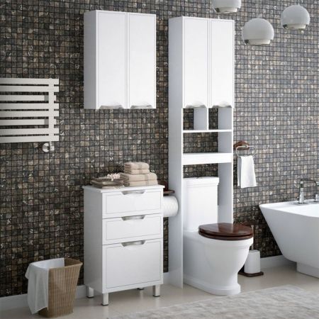 Шкаф подвесной "Монро 55", белый