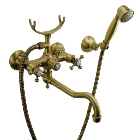 LADY Смеситель для ванны внешний c поворотным изливом, бронза, артикул 18809