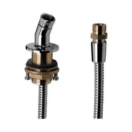 HG Держатель душа для установки на край ванны со шлангом, цвет: хром, артикул 28307000