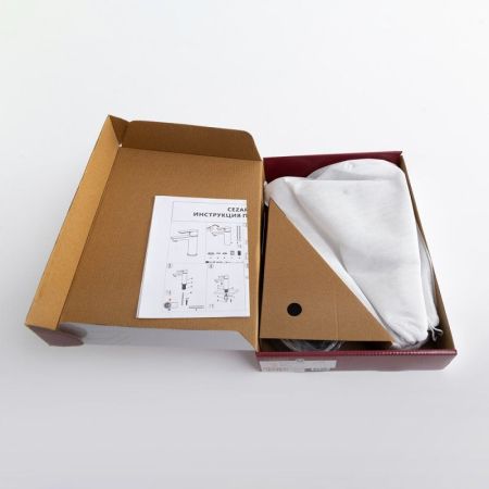 STYLUS-LC-01-W0 Смеситель для накладной раковины однорычажный, без донного клапана, хром, артикул STYLUS-LC-01-W0