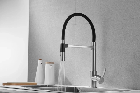 Смеситель для кухни Rose R133L, сатин, артикул R133L