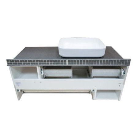 Тумба с раковиной Comforty Прага 120 4136269 подвесная Дуб белый, артикул 4136269