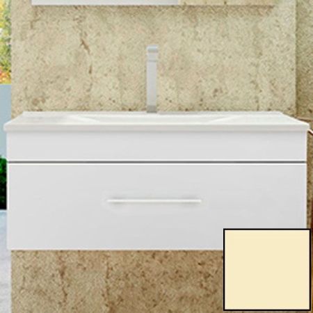 Тумба с раковиной SanVit Квадро Lux 60 kkvad060 в цвете Ral подвесная Желтый глянец, артикул kkvad060