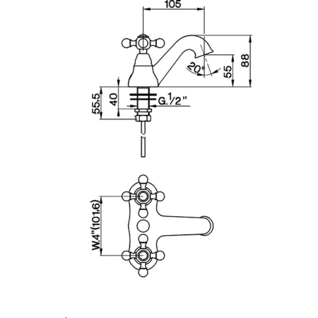 CISAL Arcana Ceramic Смеситель для раковины "моноблок", цвет хром, артикул AC00095021