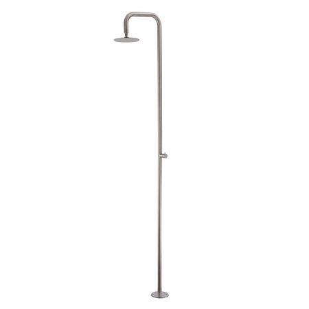 CISAL Xion Однорычажная душевая колонна прогр.картридж, напольная для наружного/внутр. монтажа, душевая головка D-200 мм из нержавеющей стали, артикул XI005130D1