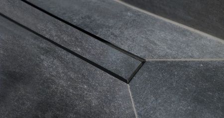 Душевой поддон под плитку Confluo Board UNI 900 со встроенный лотком Frameless Line 550