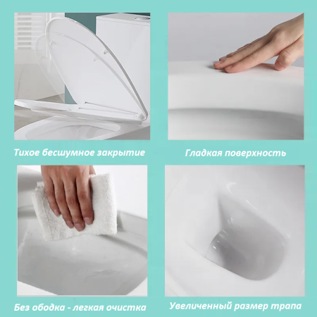 Унитаз NIVOLET напольный безободковый Cerutti SPA  CT8457, артикул CT8457