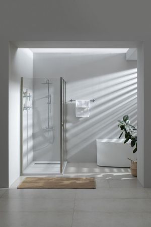 Душевая дверь Allen Brau Priority 140 3.31011.BA серебро браш, артикул 3.31011.BA