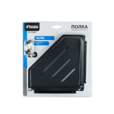 Полка металличеcкая угловая FIXSEN HI-TECH FX-841B, черный, артикул FX-841B