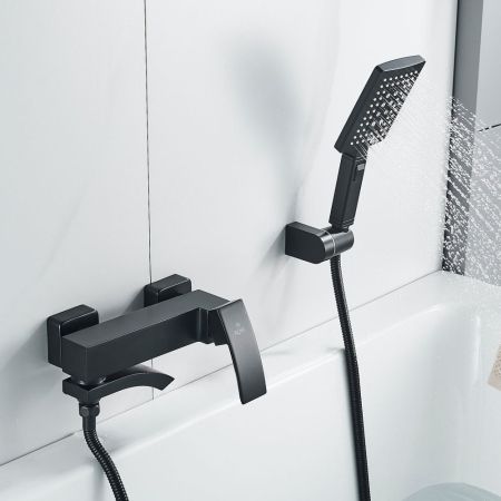 Смеситель для ванны Rose R1552H, черный