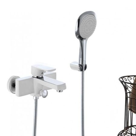 Смеситель для ванны D&K Berlin Steinbeis DA1433216 Хром Белый, артикул DA1433216