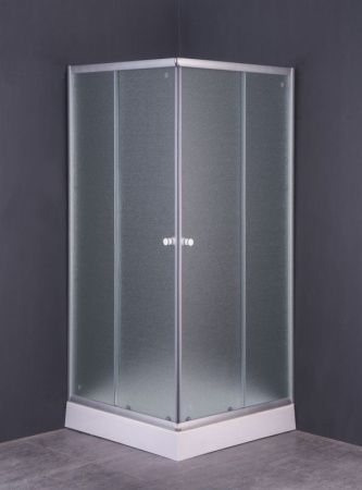 Душевой уголок Parly ZEQ811 80х193 профиль Матовый алюминиевый стекло матовое