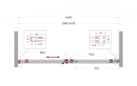 SOFT_CLOSE-2-BF-1-180-C-GM Душевая дверь, артикул SOFT_CLOSE-2-BF-1-180-C-GM
