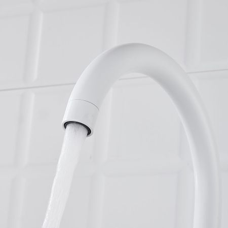 Смеситель для кухни с подключением фильтра Shevanik S428C, белый, артикул S428C