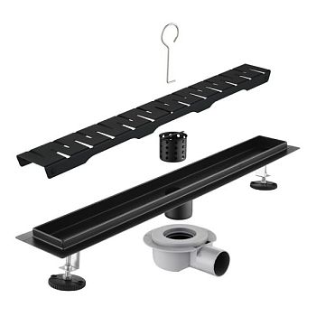 Трап для душа 60см Savol S-DL02H-60, черный