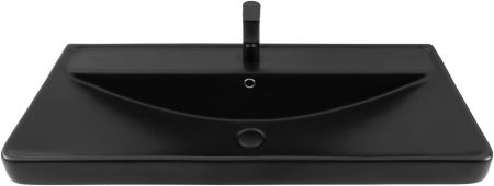 Раковина Aquanet Ирис 100 черная матовая