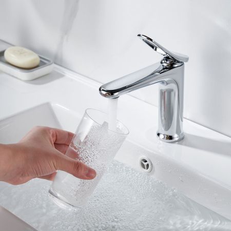 Смеситель для раковины Shevanik S4701, хром