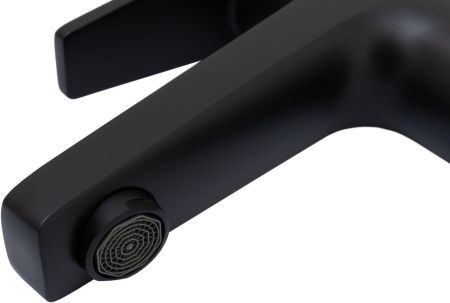 Смеситель для раковины Allen Brau Eclipse 5.E1001-31 (с донным клапаном) черный матовый, артикул 5.E1001-31