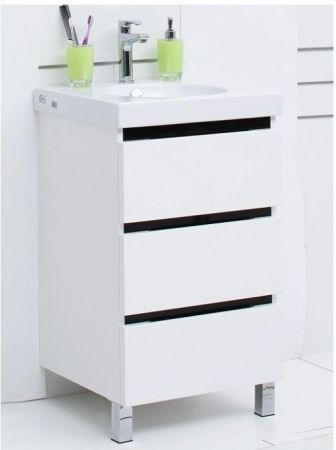 Тумба с раковиной De Aqua Ариетта 50 белый, артикул 00212687