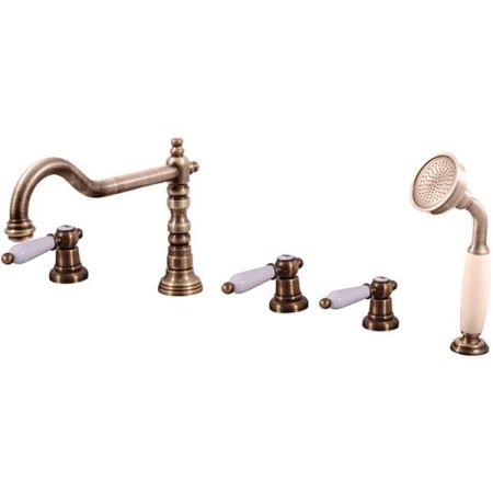 Смеситель на борт ванны Rav Slezak Morava retro MK564.5PSM Бронза, артикул MK564.5PSM