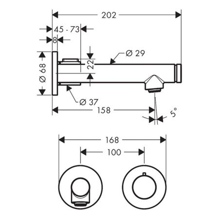 AX Uno Смеситель для раковины Select, наст., цвет шлифованная медь, артикул 45112950