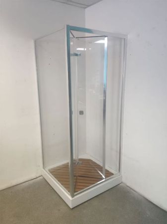 Душевой уголок Cerutti SPA Bella ZQD91T 90x90 профиль Хром стекло прозрачное