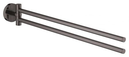 Двойной держатель для полотенца GROHE Essentials, тёмный графит глянец (40371A01)